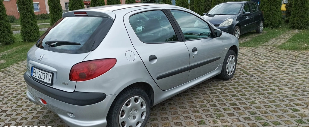Peugeot 206 cena 6000 przebieg: 170000, rok produkcji 2007 z Łódź małe 29